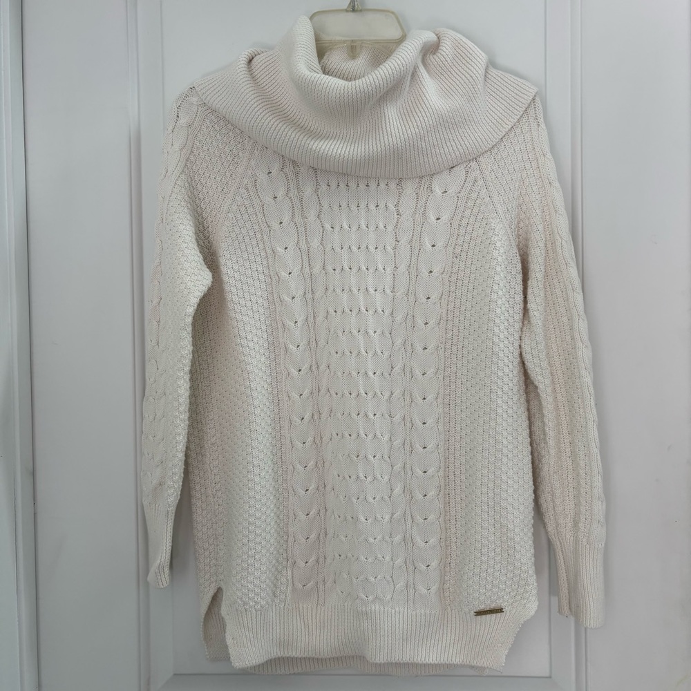 Michael Kors Cream Cowl Neck Sweater